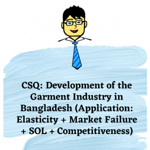 CSQ: Development Of The Garment Industry | Economics Tuition Online